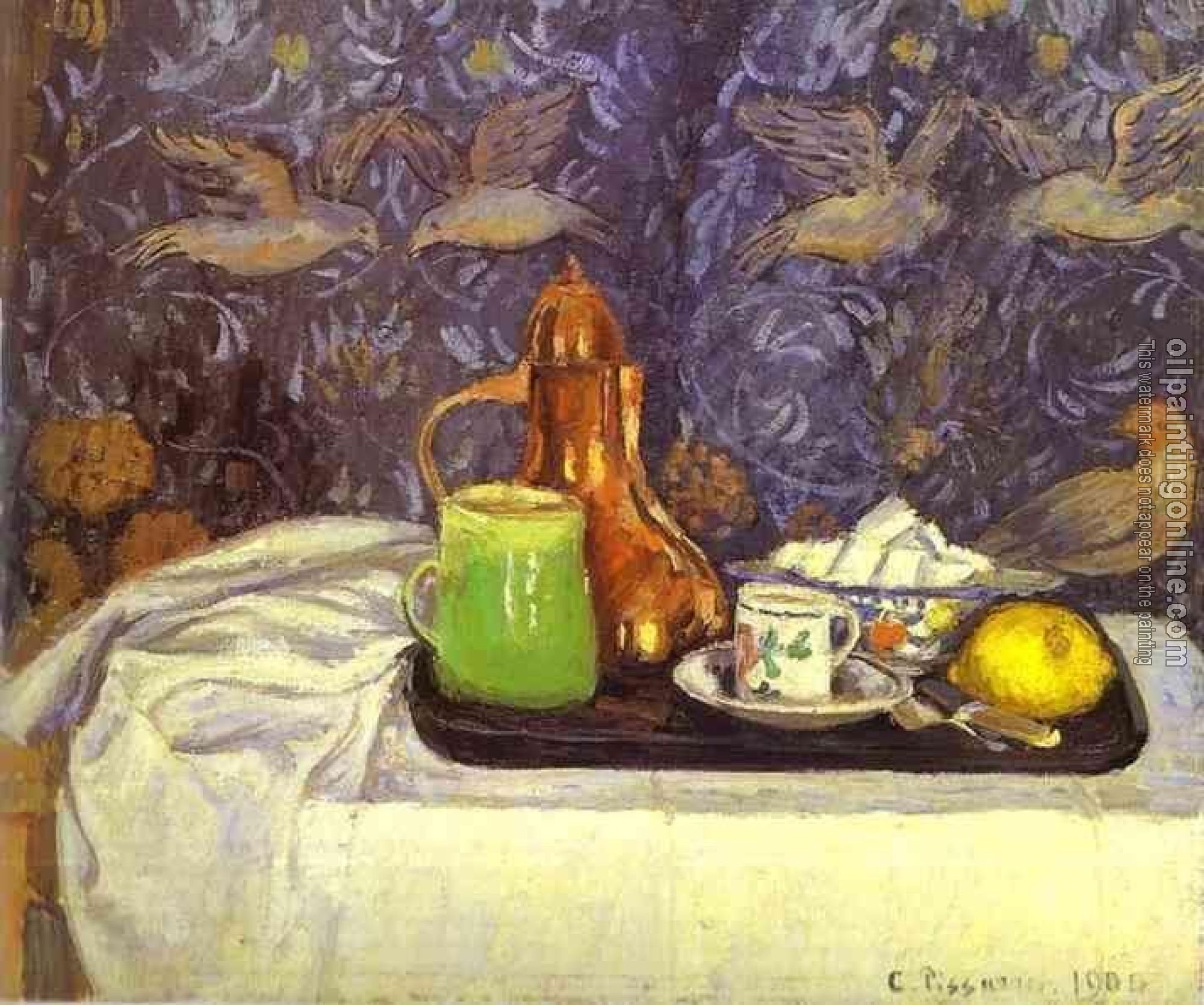 Pissarro, Camille - Still Life with a Coffee Pot